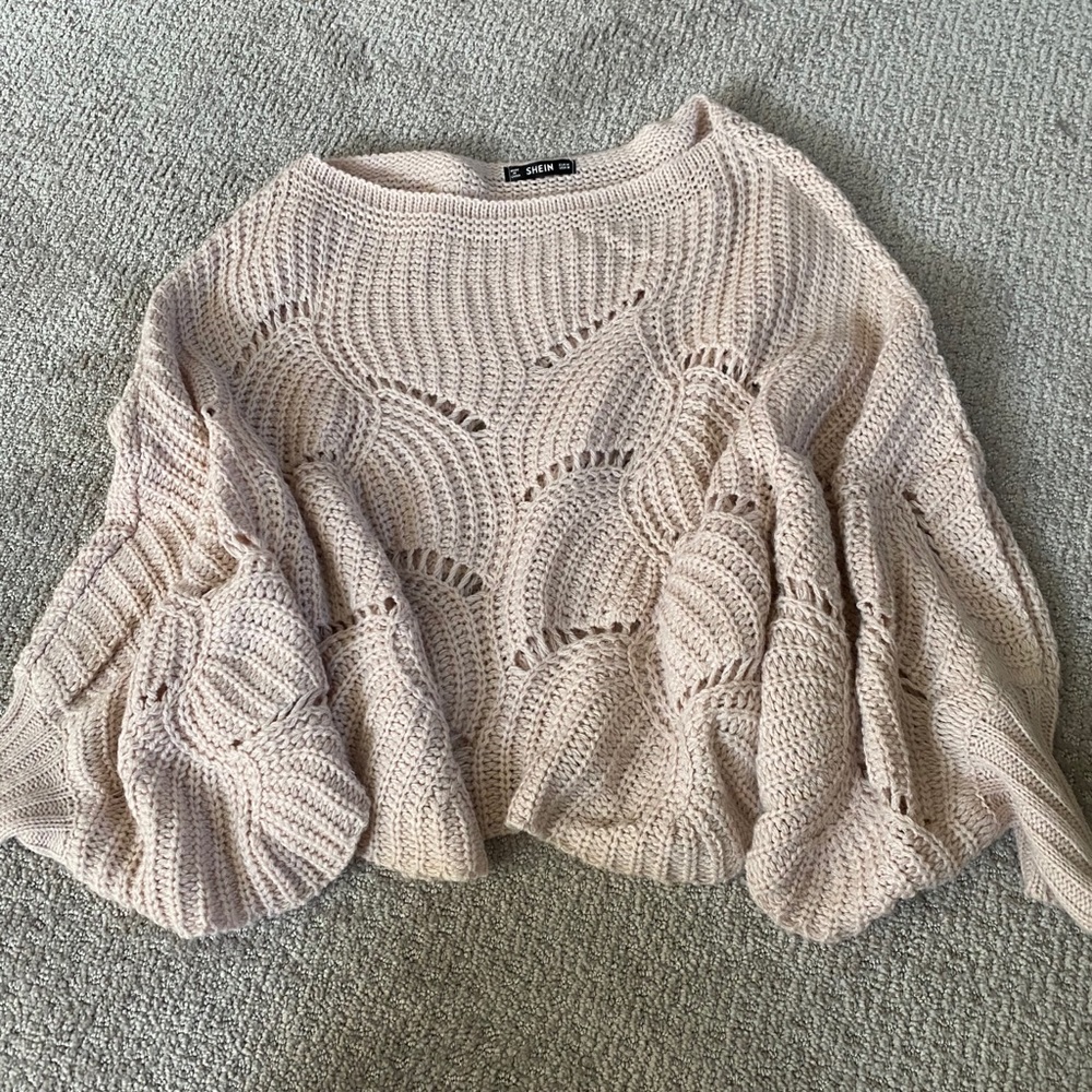 Shein light pink sweater